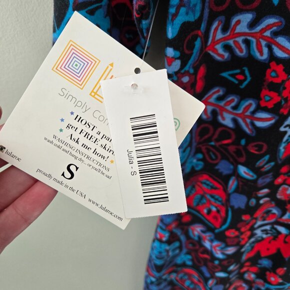 LuLaRoe NWT Julia Dress Size S - Picture 4 of 4
